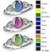 HUKQBUNX 925 sterling silver fashion color changing mood Ring Round Cut Cubic Zircon eternal CZ commitment Moonstone mood change wedding engagement ring size 6-10 (Size 6)