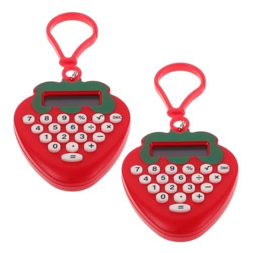 2 Pezzi Calcolatrice Mini Portatile con Portachiavi Compatta e Leggera per Studenti e Attività Scolastiche Realizzata Materiali Resistenti