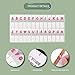 KINBOM 520 Pcs Alphabetical Adhesive Tabs, A-Z Sticky Index Tabs Transparent Alphabetical File Guides for Binders Books Notebooks