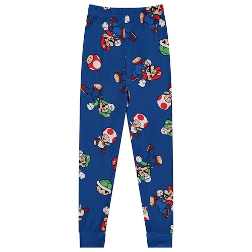 Nintendo Boys Mario Pajamas Set - 2 Piece Short Sleeve Super Mario Pajamas - Short Sleeves and Pants Pajamas Set 6