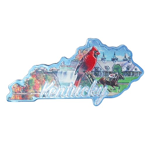 Imán decorativo de estado Kentucky pequeño 2 pulgadas miniatura 1