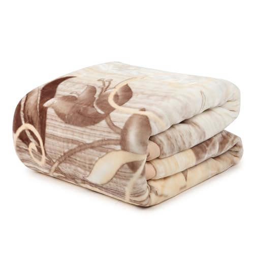 Image of Signature Special Limited Edition Super Soft Double Layered Blanket - 1100 GSM Winter Luxury - Reversible, Ultra Warm & Plush - King & Single Bed (Rustic Bloom, Double)