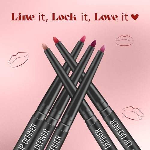 Image of JAQULINE USA Bae For Life Lip Definer lipliner | Long Lasting Lip Liner Pencil | Waterproof | Smudge Proof | Matte Finish | Paraben Free | Vegan & Cruelty Free Lipliner | Pillow Talking 05, 0.3g