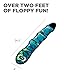 Outward Hound Durablez Large Snake Stuffing-Free Squeaky Plush Dog Toy for Puppies & Dogs - Interactive, Soft Yet Tough, No Mess, Jumbo Squeaker, Long-Lasting Play, 24.5 inch, Blue
