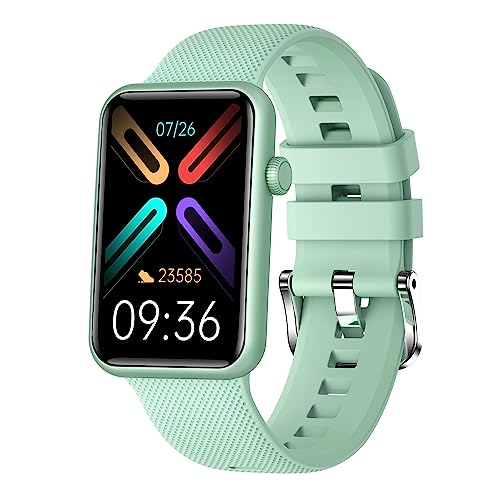 Image of GIZMORE Slate 1.57 inch AOD Display | AI | Sports Modes | SpO2, BT Calling Smartwatch (Green)