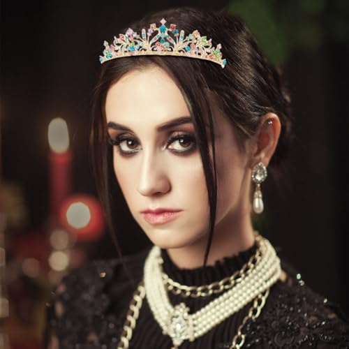 image for Vovii Tiaras for Women Princess Crown Headband Birthday Queen Rhinesto