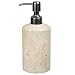 Creative Home Natural Champagne Marble Stone SPA Collection Liquid Soap, Lotion Dispenser