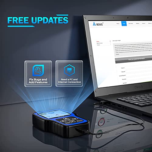 Nexas Nl101 Obd2 Scanner Diagnostic Tool With Battery Test, Check Car Engine Light Code Reader Scan Tool With Full Obdii Function Live Data Stream For All Vehicles, Free Protective Case & Update #TOP7