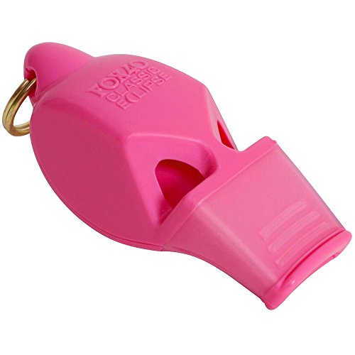 Silbato Fox 40 Eclipse con cordón rompehielos rosa miniatura 1