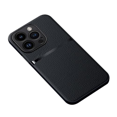 Coque antichoc iPhone 16 Plus cuir avec protection d'objectif totale