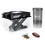 REPTI ZOO Reptile Cricket Keeper & Mixer Combo Kit, Reptile Cricket Calcium Powder Feeder, Feeding Dispenser Shaker for Bearded Dragon Gecko Lizards Chameleon Snake