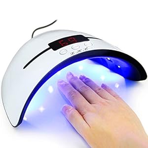 LED UV Nail Lamps for Gel Nail Polish Nail Dryer Curing Lamp with 3 Timers Auto Sensor LED Digital Display USB Plug…