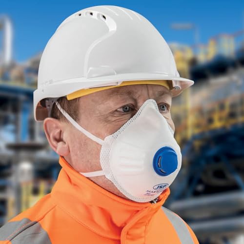 JSP Martcare® Geformte Einwegmaske (M32) FFP3V - Schachtel mit 10 Stück (BEH130-002-A00), Weiß