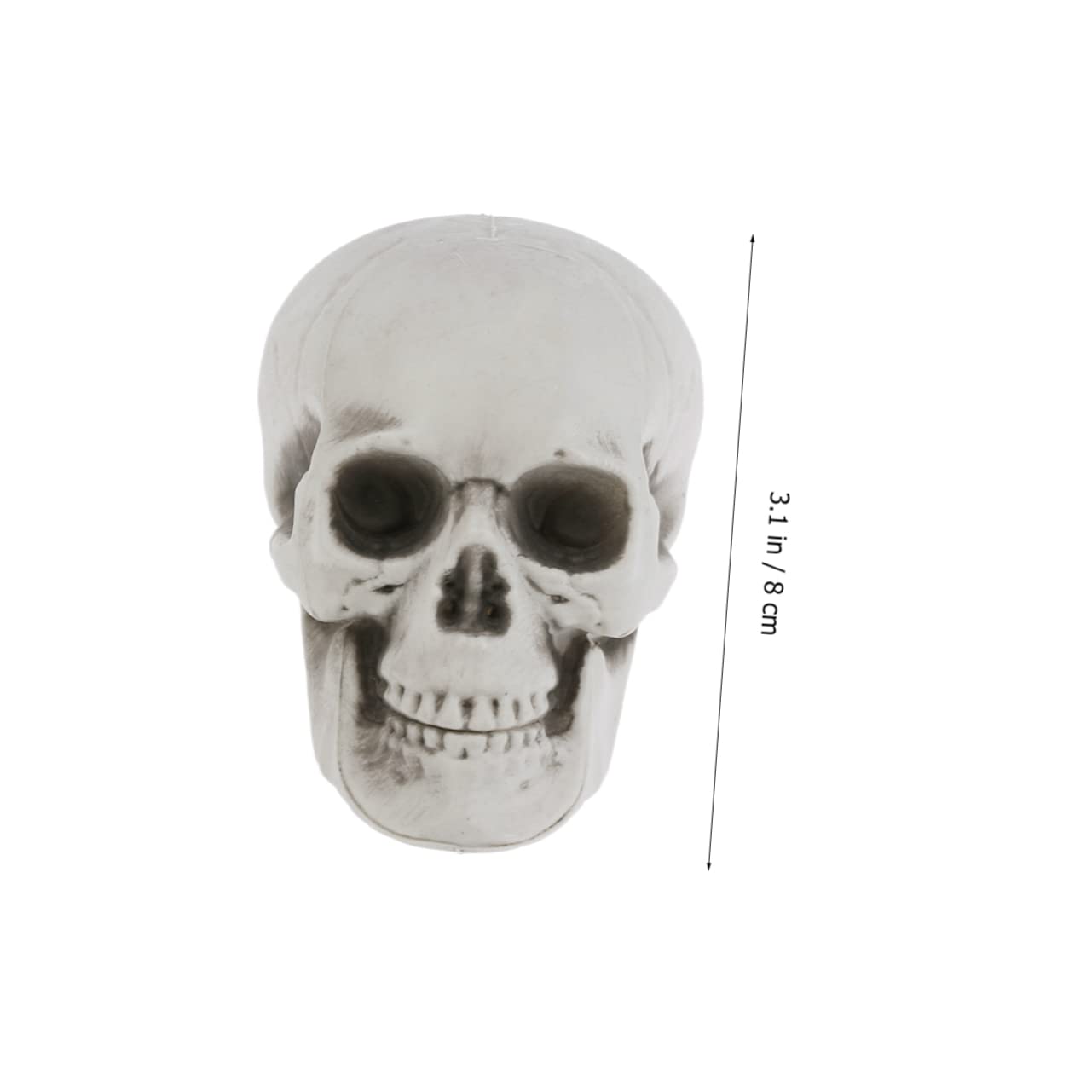 Toyvian 3 Juegos De Decoración De Calaveras Halloween De Plástico con Forma De Calavera Decoración del Hogar Niños Y Niñas 6 Piezas X 3