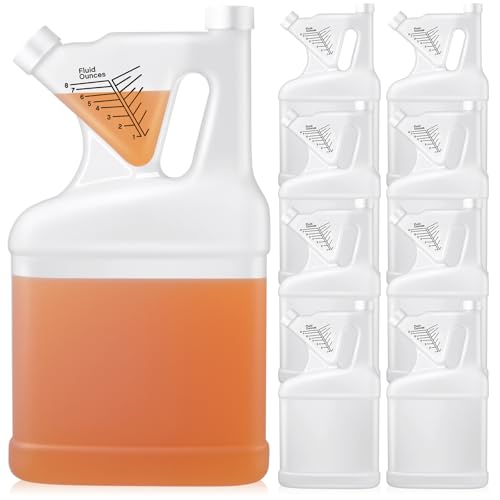 Set de 8 vasos medidores de plástico 128 oz
