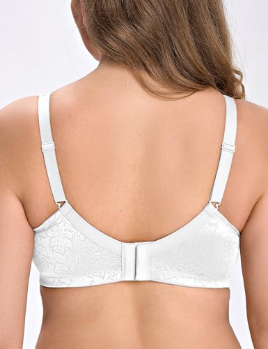 Image of Wingslove Women's Minimizer Bra Wireless Full Coverage Non-Padded Plus Size No Underwire Everyday Comfort