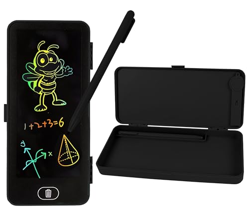 Image of Toyshine 2 in1 Digital LCD Writing Pad Children Doodle Board with Pencil Box for Kids 3-10 Years Old Boys /Girls Gifts Education Learning Toy, Black