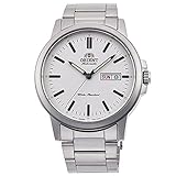 orient m-force bravo power reserve automatic sel0a002d0 Weißes Ziffernblatt mit schwarzem Strichindex, 3 Zeigern mit Leuchtfunktion, Tag- und Datumsanzeige und Orient-Logo