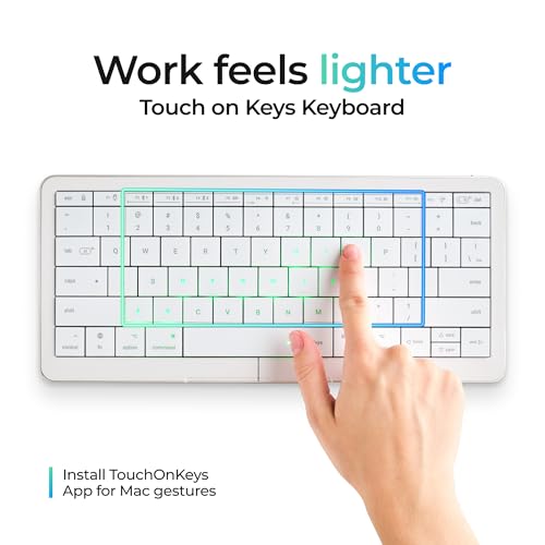 Image of CLVX S Mac Wireless Keyboard with Trackpad Compact | Bluetooth, RGB