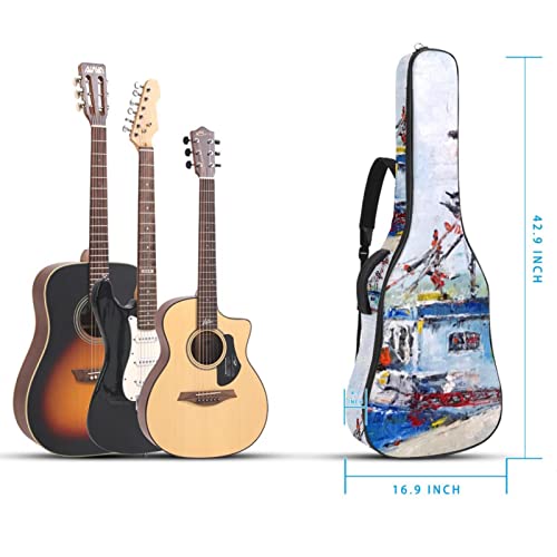 Housse de transport étanche pour guitare avec bandoulière réglable Motif artistique pour femme, Multicolore 04, 42.9×16… - Les Beatles, Paul McCartney, John Lennon, RIngo Starr, George Harrison Housse de transport étanche pour guitare avec bandoulière réglable Motif artistique pour femme, Multicolore 04, 42.9x16… – Image 6