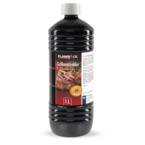 1 L Grillanzünder flüssig für Holzkohle, Grillbrikett, Kamin...