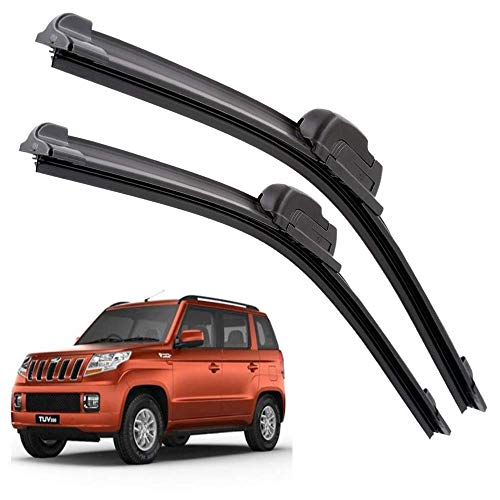 Image of Euro Care Windshield Car Wiper Blades Compatibility With Mahindra TUV-300 (Model : 2017-2020) - Set of 2Pc (D-20,P-19)