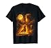 Vintage Moonlight Dog Funny Pug Howling at The Moon T-Shirt