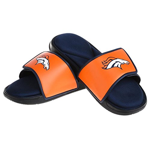 FOCO Denver Broncos NFL Mens Foam Sport Slide - L2