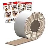 WFNRIN 7色/3サイズ フェルト 床キズ防止テープ・傷防止テープ 厚手 強粘着 椅子の足・イス・机・ソファー・テーブル脚 保護 キズ防止・傷防止 家具保護 フローリング 滑り止め・滑り止めマット 防音 防振 足カバー 脚カバー いすのあし シート パッド フェルトシート (カーキ, 幅5cm x 長さ1m、1巻)