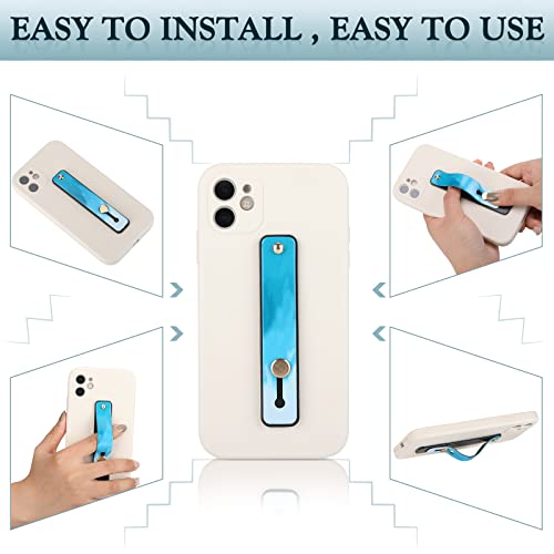 Image of Weewooday 6 Pieces Phone Grip Holder Cell Phone Grip Strap Telescopic Finger Strap Stand Universal Finger Kickstand for Most Smartphones(Tie Dye Colors,Tie Dye)