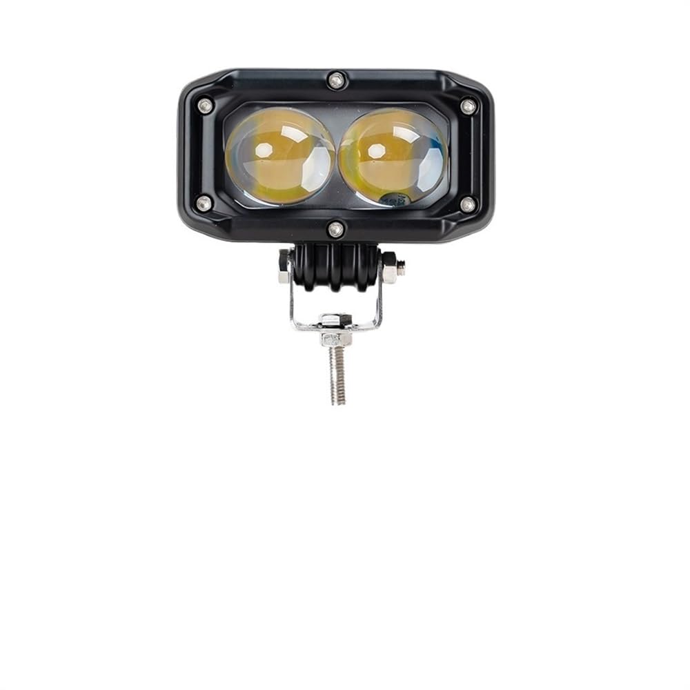 Phare LED antibrouillard bi-faisceau jaune 10-60V pour une visibilité accrue en moto et auto