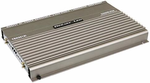 Ultimate 4 Channel Bridgeable Car Audio Power Amplifier With High& Low Impedance Input Built-in Crossover Quality Mosfet Switching Floating Ground Input Capability DEEJAY LED TBH2018i,Black