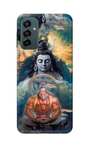 Image of PRINTFIDAA Plastic Printed Hard Back Cover Case For Samsung Galaxy F23 5G | Samsung Galaxy M23 5G Back Cover (Lord Shiva And Hanuma) -112, Multicolor