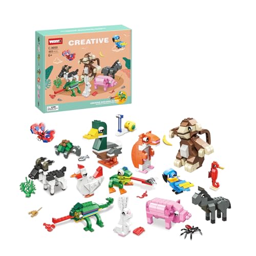 WOMA C9050 Juego de Animales - Juego de Bloques de construcción (465 Piezas), para niños Mayores de 6 años