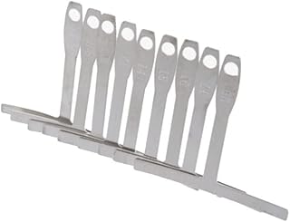 9Pcs Stainless Steel Guitar Under String Radius Gauge Guitar Builder Luthier Tools Bass Strings Repair Set Bass String Measure Accessory