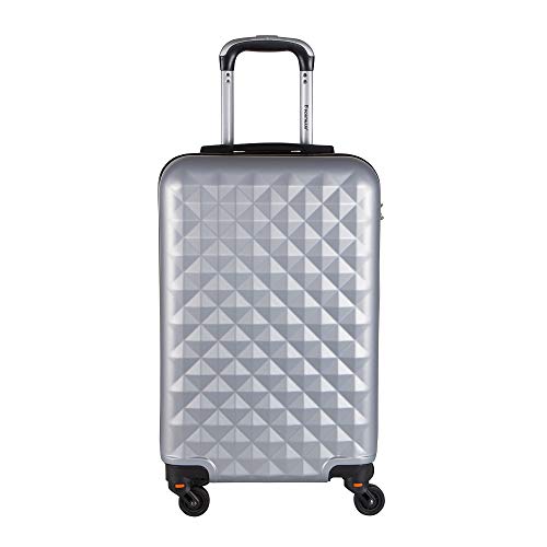 Mala de Bordo em ABS Com 4 Rodas 360 - Oslo (Prata)