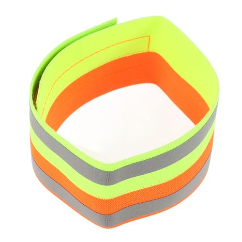 VICASKY 2Pcs Reflective Arm Bands Glow Wrist Bands for Enhanced Nighttime Visibility Adjustable Safety Straps for Cycling Running Climbing Walking High Visibility Reflective Gear