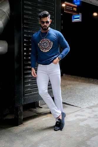 Image of Royaltail Men's Cotton Regular Fit Full Sleeves Pullover Printed Sweatshirts