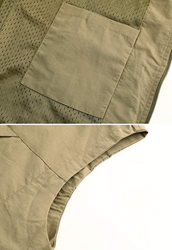 Image of Hbufnha Men's Lightweight Vest Outdoor Windbreaker Vest Jacket For Golf Safari Travel Fishing Hiking Vest
