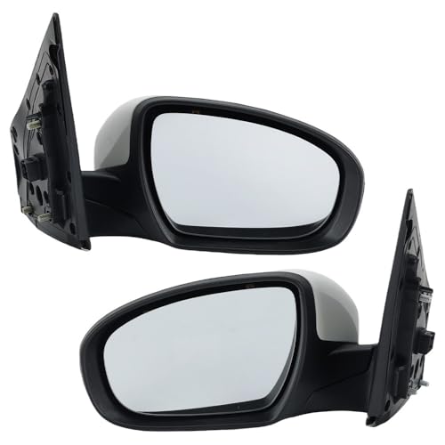 Automóviles Conjunto Espejo Lateral Espejo Retrovisor Lateral Blanco De 3 Cables Para Hyundai I20 MK2 GB IB 2015, 2016, 2017, 2018, 2019 Y 2020(1 pair)