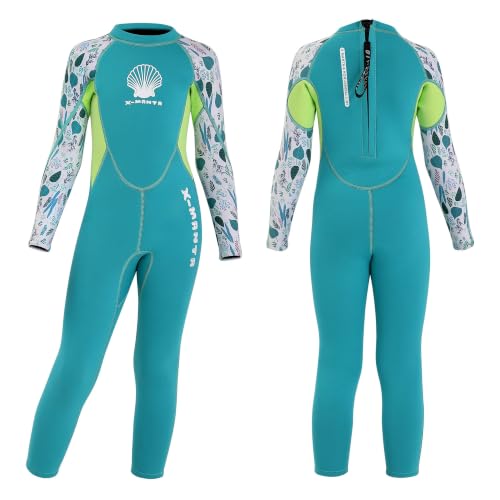 MWTA Kids Aqua 2.5mm Back Zip Full Wetsuit for Girls Boys Size L