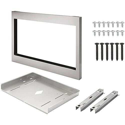 Frigidaire-Gallery-27-Inch-Microwave-Trim-Kit-for-Smudge-Proof-Design-and-Built-In-Look-Stainless-Steel Frigidaire Gallery 27 Inch Microwave Trim Kit for Smudge Proof Design and Built In Look Stainless Steel