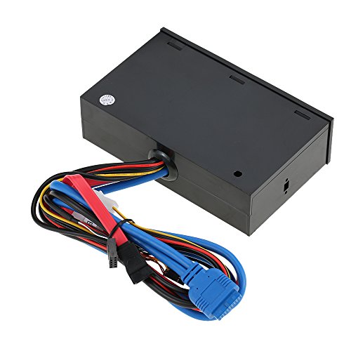 ZJchao Internal Card Reader USB3.0 eSATA Hub, 8 Slot Card Reader, Front Audio Ports for Desktop, High Compatibility, Fast Transferring