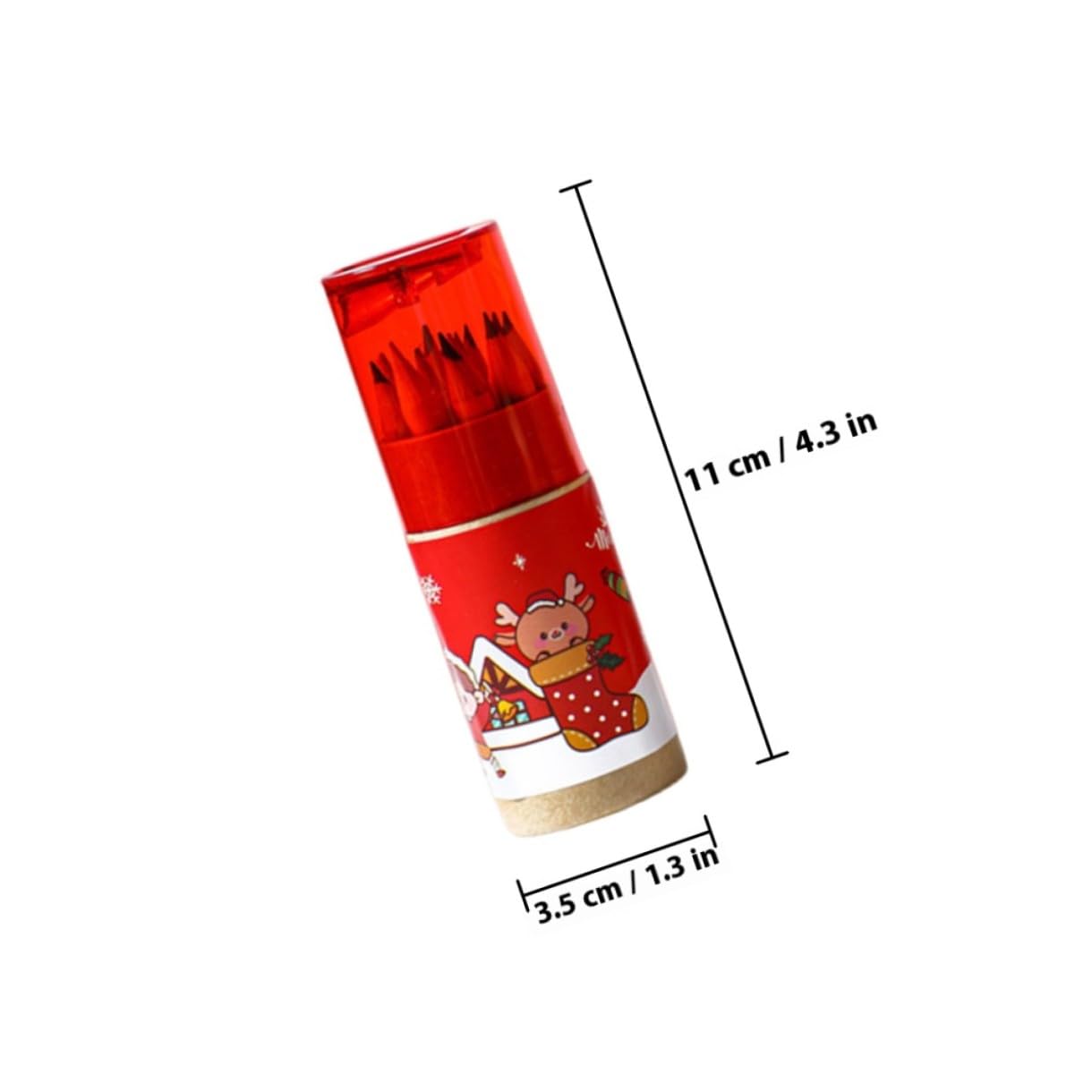 SHINEOFI 5 Series 12 Lápices De Lápices De Dibujo Navideños Con Goma De Borrar Aula Navidad De Preescolar Lápiz De Dibujo Lapiz Cajas Madera 4 Cajas*5