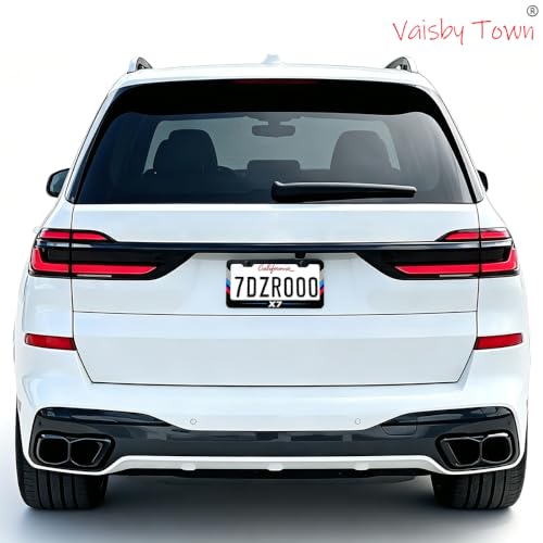 Image of License Plate Frames Cover Compatible with BMW X7 Exterior Accessories