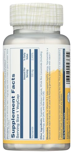 Solaray Niacinamide 500mg Supplement