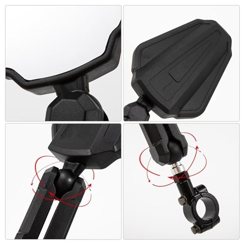 Espejo retrovisor plegable moto Trail compatible con Tenere 700 de enduro 5