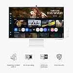 SAMSUNG 32” Smart Monitor M8 (M80F) 4K UHD Display, Samsung Vision AI, Smart TV Apps, Gaming Hub, USB-C, HDMI and USB-A, White, LS32FM803UNXZA, 2025 - Image 2