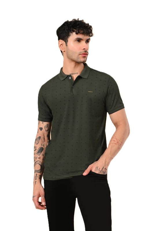 starfox Men's All Over Printed Polyester Polo T-Shirt | Rapid Dry | Button Closure | 220 GSM | Casual Slim Fit-picture-17