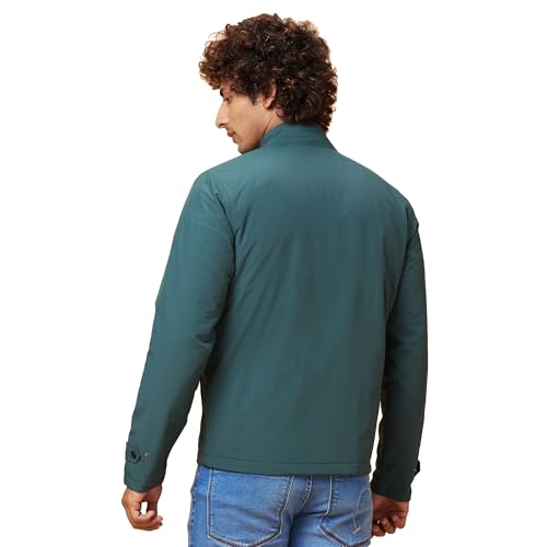Image of Being Human Turquoise Regular Fit Men's Jacket Clothing
